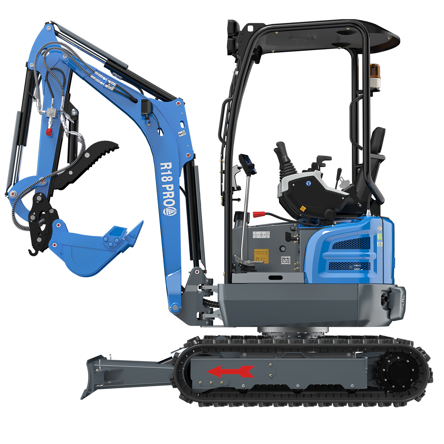 R18 PRO Seitenansicht Links