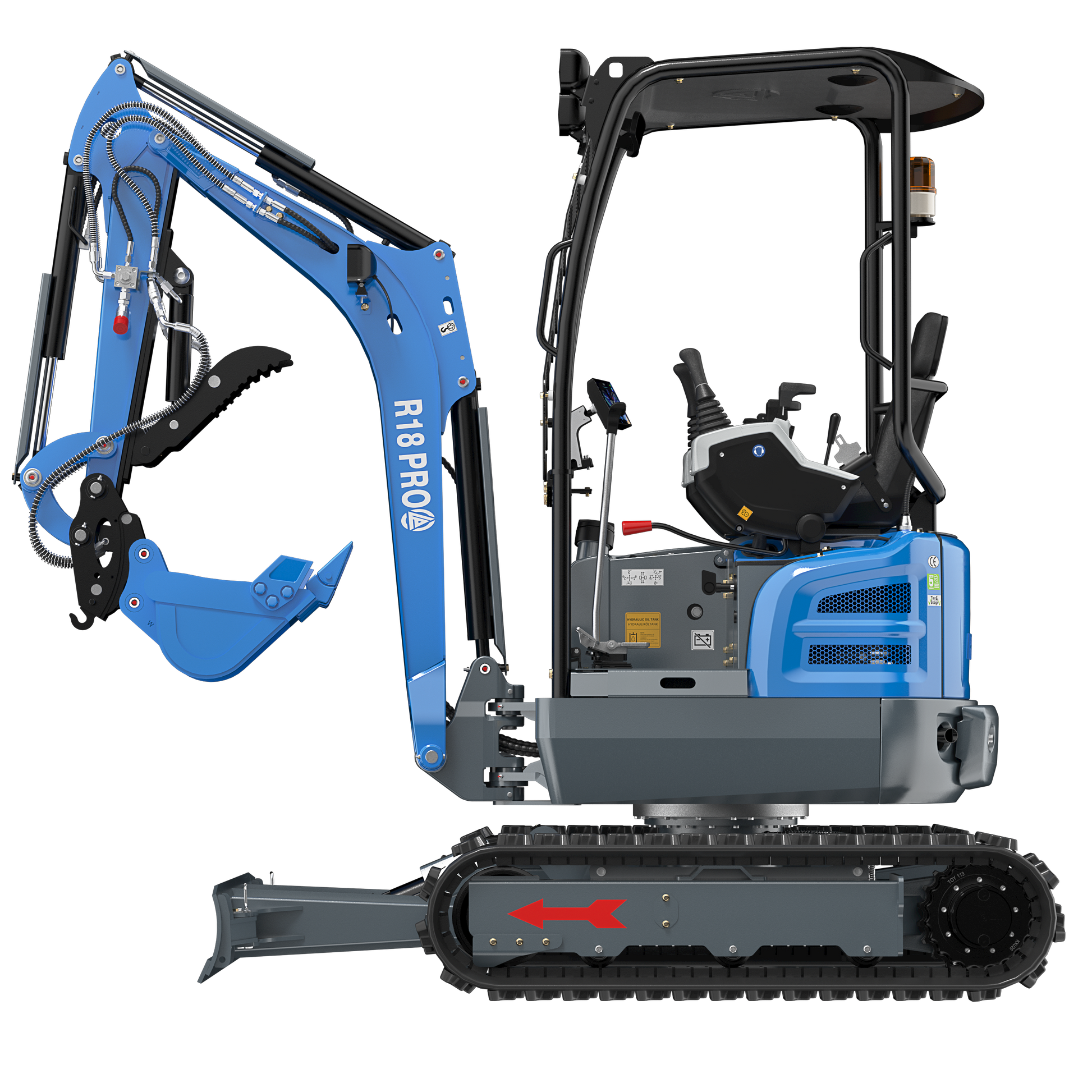 R18 PRO Seitenansicht Links